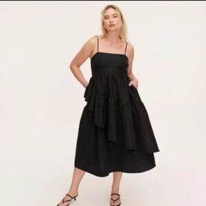 NWT Kate Spade Medium Tiered Ruffle Midi Tank Top Dress size XL